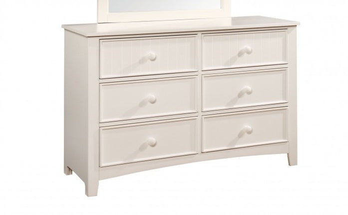 Omnus White Wood Dresser