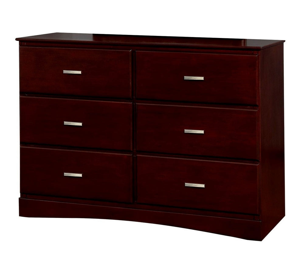 Prismo Cherry Wood 6-Drawer Dresser