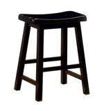 Arpad 2 Black Wood Counter Height Stools