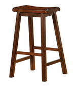 Arpad 2 Chestnut Wood Bar Stools