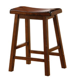 Arpad 2 Chestnut Wood Counter Height Stools