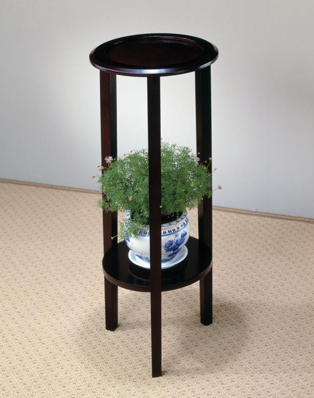 Astrella Espresso Wood Round Accent Table