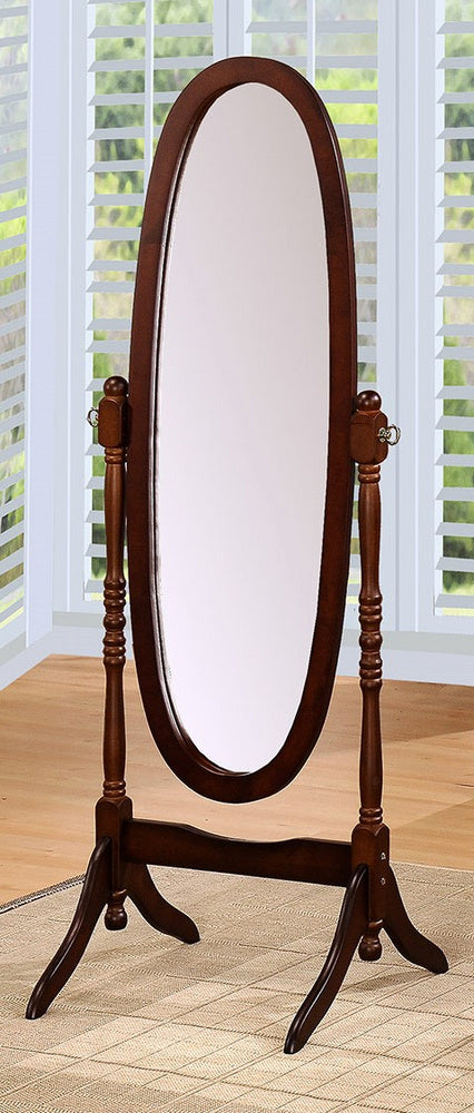 Bailee Espresso Wood Frame/Glass Floor Mirror