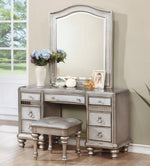 Bling Game 3-Pc Metallic Platinum Wood Vanity Set