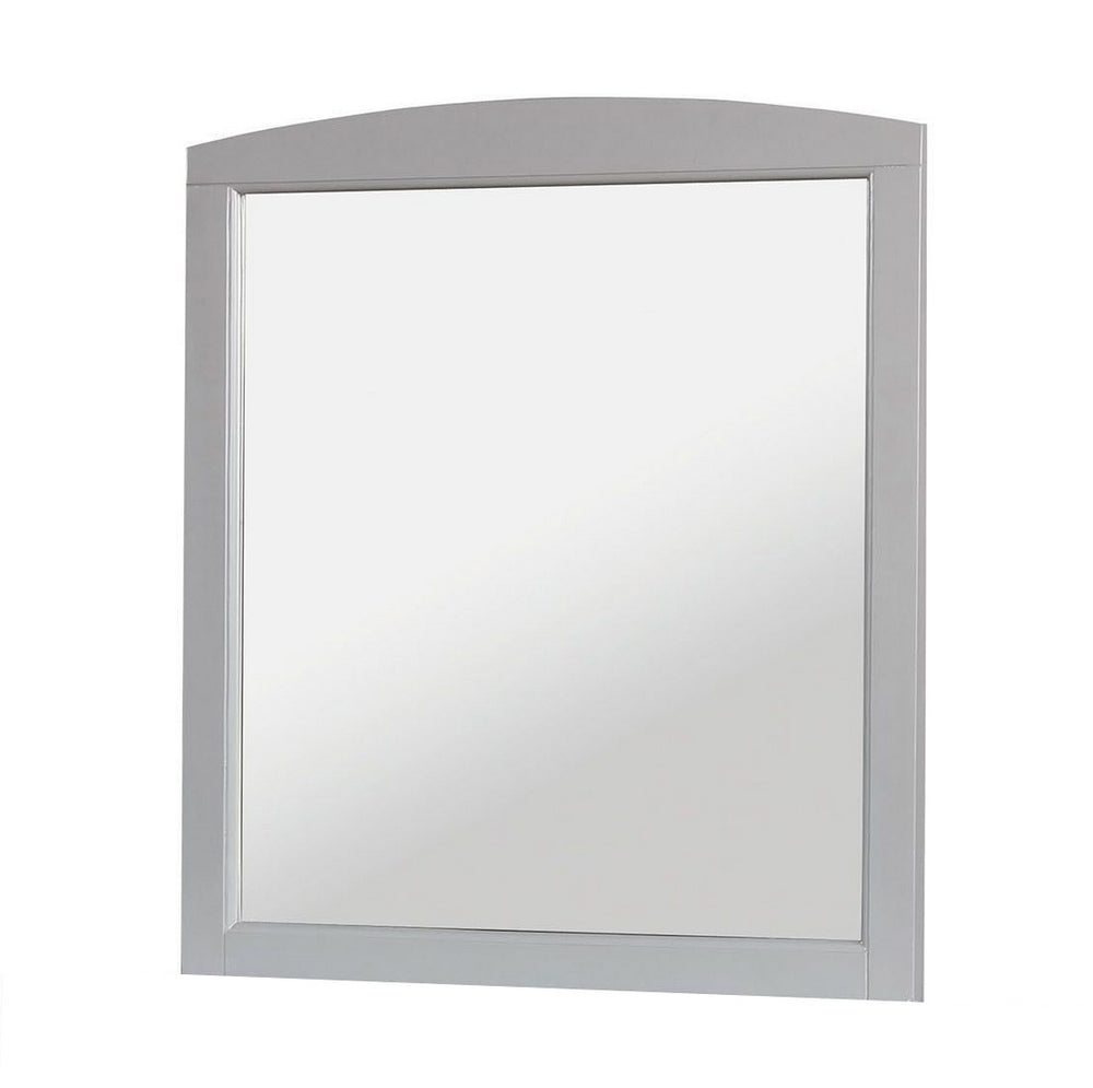 Omnus Gray Wood Mirror