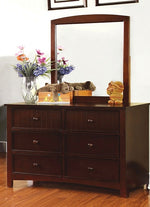 Omnus Dark Walnut Dresser with Mirror