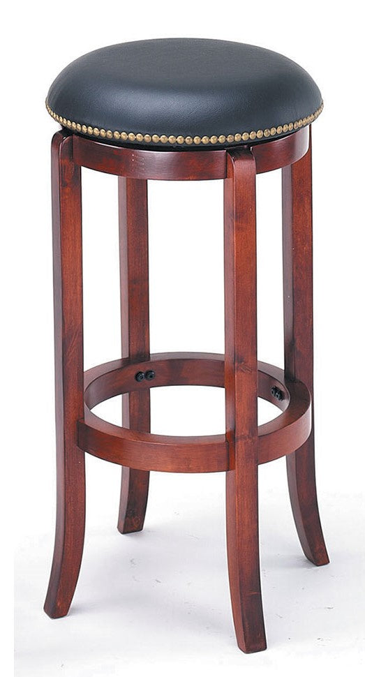 Florrie Cherry Wood 29" Swivel Bar Stool