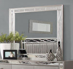 Leighton Metallic Mercury Wood Frame Dresser Mirror