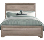 Lonan Natural Finish Wood Full Bed