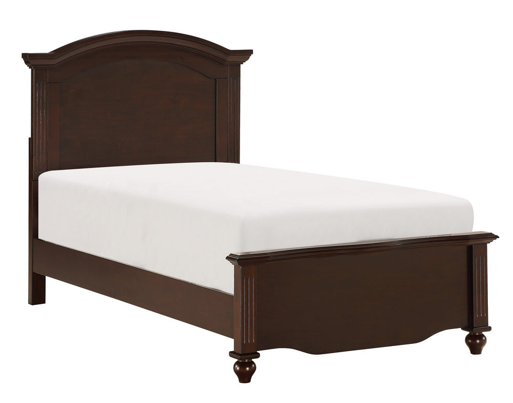 Meghan Espresso Wood Full Panel Bed