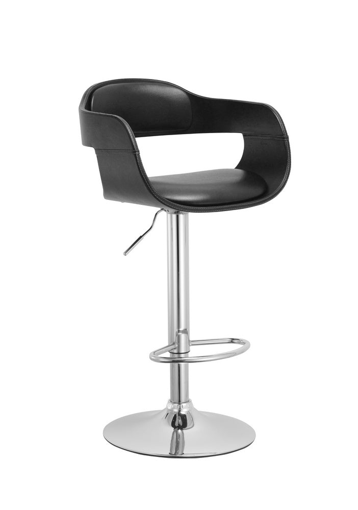 Mirabella Black PU Leather Barstool