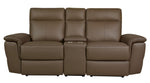 Olympia Raisin Power Recliner Loveseat with Console