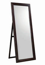 Phoenix Cappuccino Wood Frame Standing Floor Mirror