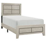 Quinby Light Brown Wood Twin Bed