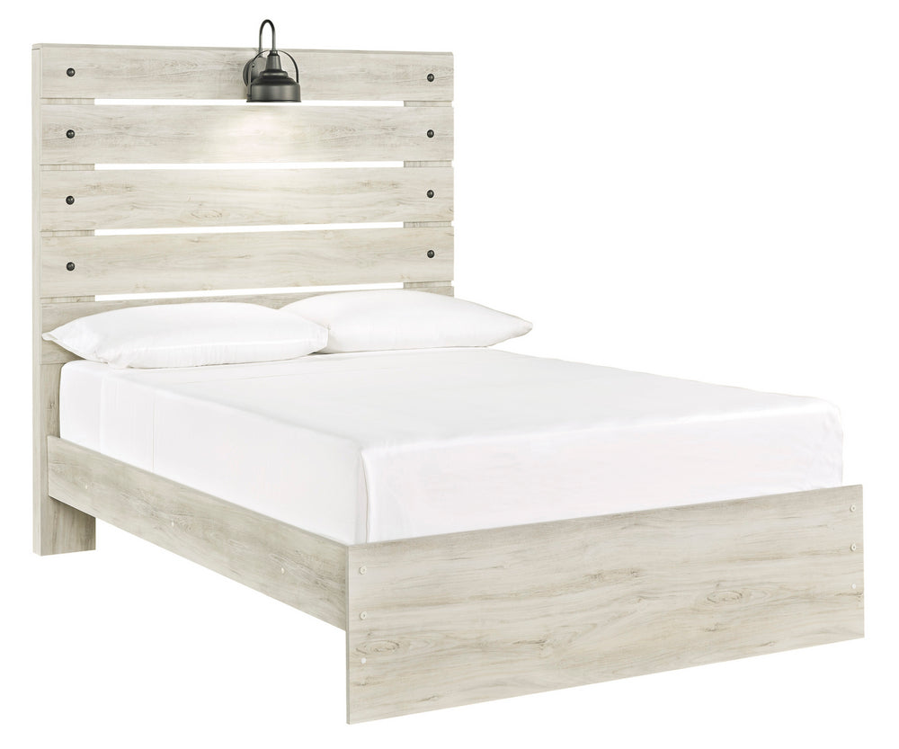 Cambeck Whitewash Wood Full Panel Bed