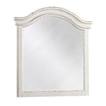 Realyn Chipped White Wood Youth Dresser Mirror