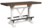 Valebeck Brown/White Counter Height Table