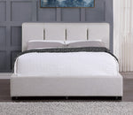 Aitana Gray Fabric Full Bed with Storage