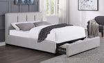 Aitana Gray Fabric Full Bed with Storage