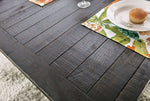 Alfred Antique Black Metal/Wood Dining Table