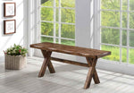 Alston Knotty Nutmeg Wood Dining Bench