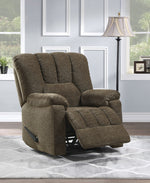 Annaliese Brown Chenille Fabric Manual Recliner