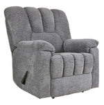 Annaliese Gray Chenille Fabric Manual Recliner