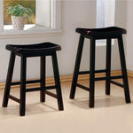 Arpad 2 Black Wood Bar Stools