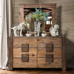 Janeiro Natural Tone Wood 6-Drawer Dresser