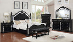 Azha Glam Black Wood 9-Drawer Dresser