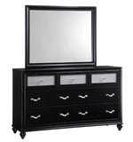 Barzini Black Wood 7-Drawer Dresser