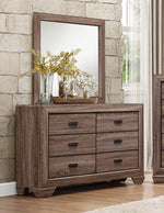 Beechnut 6-Pc Light Elm Wood Full Bedroom Set