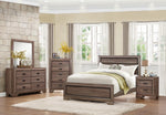 Beechnut Light Elm Wood Full Panel Bed