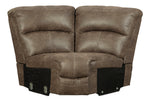 Segburg 4-Pc Driftwood Faux Leather Power Recliner Sectional Sofa