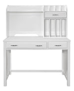 Blanche White Wood 2-Drawer Desk