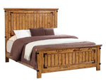 Brenner 5-Pc Rustic Honey Wood Cal King Panel Bedroom Set