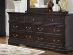 Cambridge Cappuccino Wood 7-Drawer Dresser