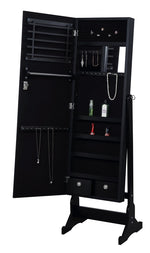 Camill Black Wood Jewelry Armoire