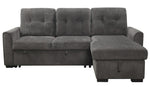 Carolina 2-Pc Reversible Sectional with Pull-Out Bed