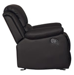 Clarkdale Dark Brown Vinyl Manual Recliner