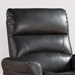 Colby Jordan Charcoal Leather Gel Manual Recliner