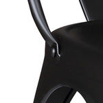 Cole 2 Matte Black Metal Side Chairs