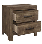 Corbin 4-Pc Rustic Brown Wood Queen Bedroom Set