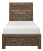 Corbin Rustic Brown Wood Twin Bed