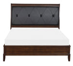 Cotterill 4-Pc Dark Cherry Wood/Black Queen Bedroom Set