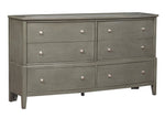 Cotterill Gray Wood 6-Drawer Dresser