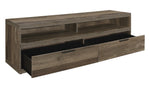 Danio Rustic Natural Wood 2-Drawer TV Stand