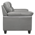 Denizen Modern Gray Leather Chair