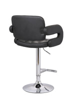 Doretta Black PU Leather Barstool AC Pacific