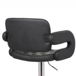 Doretta Black PU Leather Barstool AC Pacific